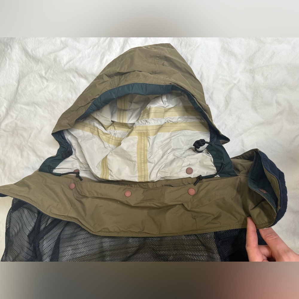 Patagonia Men’s XL Nylon Shell Jacket Olive Green Waterproof Hooded Windbreaker - Picture 7 of 14
